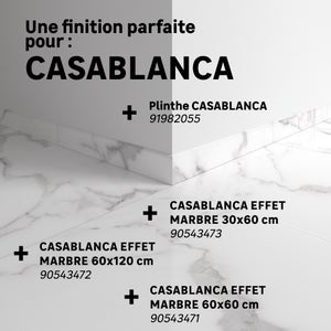 Lot de 2 plinthes Casablanca x L. 60 cm, Ep.8.5 mm