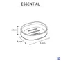Porte-savon SENSEA Essential blanc