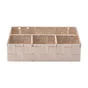 Panier organisateur compartimenté beige l.26 x P.17 x H.6.5 cm SENSEA