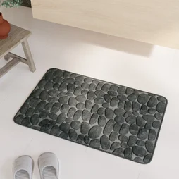 Tapis de bain l.0.0 x L.0.0 cm noir Cocoon SENSEA