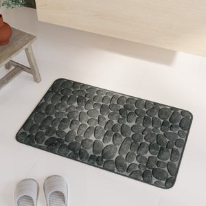 Tapis de bain l.0.0 x L.0.0 cm noir Cocoon SENSEA