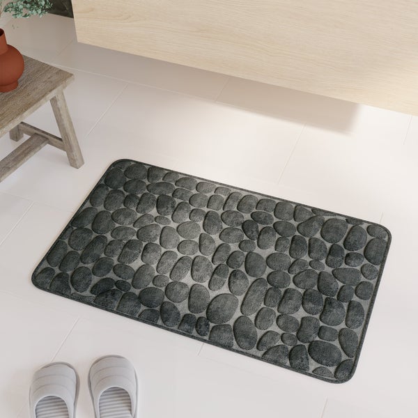 Tapis de bain l.0.0 x L.0.0 cm noir Cocoon SENSEA