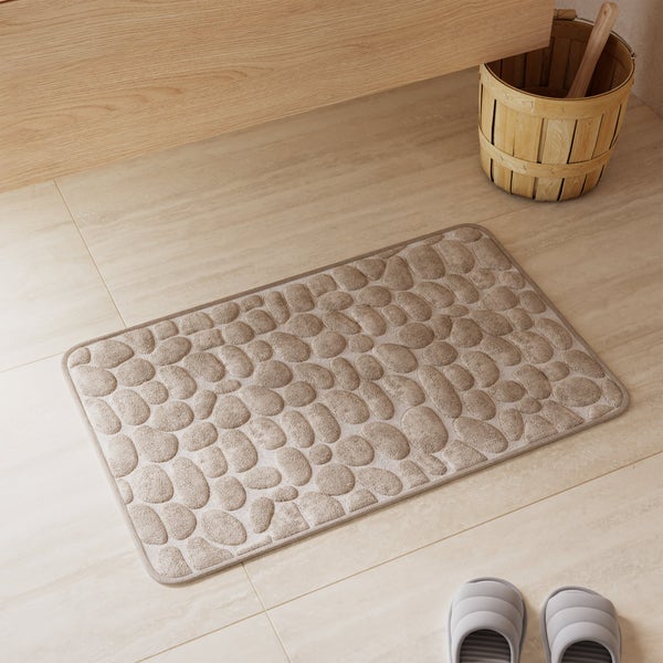 Tapis de bain l.0.0 x L.0.0 cm beige Cocoon SENSEA