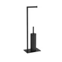 Combine brosse et porte-papier toilette Essential noir