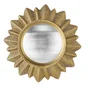Miroir rond résine doré Maya diam.23 cm