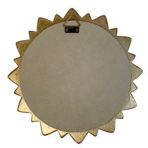 Miroir rond résine doré Maya diam.23 cm