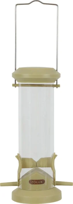 Mangeoire oiseaux du jardin silo 2 perchoirs 32.5cm lichen ZOLUX