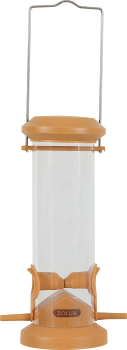 Mangeoire oiseaux du jardin silo 2 perchoirs 32.5cm miel ZOLUX