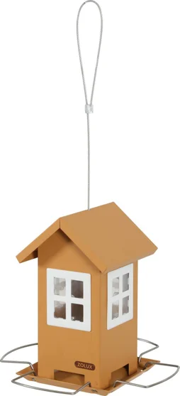 Mangeoire oiseaux du jardin maison 15x16x39cm miel ZOLUX