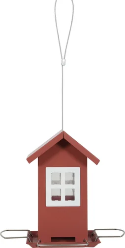 Mangeoire oiseaux du jardin maison 15x16x39cm terracotta ZOLUX
