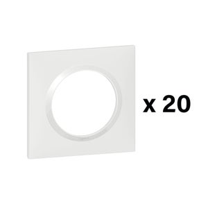 Lot de 20 plaques Dooxie, LEGRAND, blanc