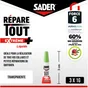 Colle de reparation sader repare tout extreme + liquide tube 3x1g