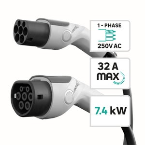 Câble de charge pour véhicule électrique 32A, 5 mètres LEXMAN