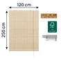 Store enrouleur bambou hatha lattes 120x250cm naturel inspire