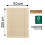 Store enrouleur bambou hatha lattes 150x250cm naturel inspire
