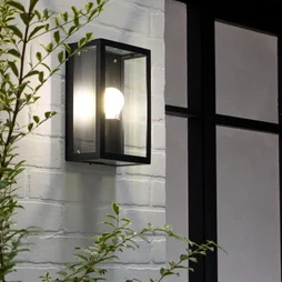 Applique extérieur Ikaros cage E27 IP54 noir INSPIRE