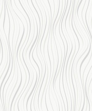 Papier peint vinyle Line up blanc