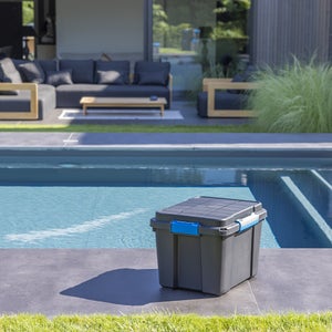 Malle hermetique spaceo noir 42l h.34 x l.49.5 x p.39 cm