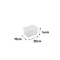 Boite transparente 4l h.14 x l.26 x p.19 cm