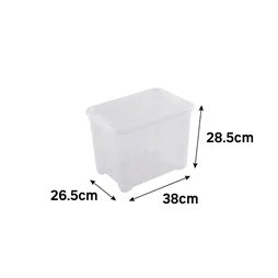 Boite transparente 20l h.28.5 x l.38 x p.26.5 cm