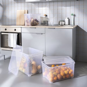 Boite transparente 20l h.28.5 x l.38 x p.26.5 cm