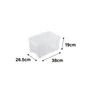 Boite transparente 14l h.19 x l.38 x p.26.5 cm