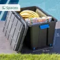 Malle hermetique spaceo noir 110l h.35 x l.78 x p.39.5 cm