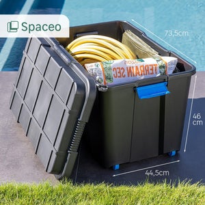 Malle hermetique spaceo noir 110l h.35 x l.78 x p.39.5 cm