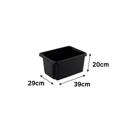 Bac de manutention noir 16l h.20 x l.39 x p.29 cm