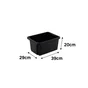 Bac de manutention noir 16l h.20 x l.39 x p.29 cm