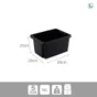 Bac de manutention noir 16l h.20 x l.39 x p.29 cm