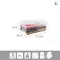 Boite transparente 30l h.19 x l.55.5 x p.39 cm