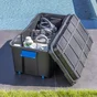 Malle hermetique spaceo noir 80l h.46 x l.73.5 x p.44.5 cm