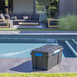 Malle hermetique spaceo noir 80l h.46 x l.73.5 x p.44.5 cm