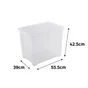 Boite transparente 65l h.42.5 x l.55.5 x p.39 cm