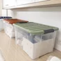 Lot de 3 boîtes recyclées SPACEO multicouleur, 45L, H.30.5 x l.55 x P.39 cm