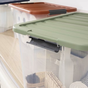 Lot de 3 boîtes recyclées SPACEO multicouleur, 45L, H.30.5 x l.55 x P.39 cm