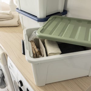 Lot de 3 boîtes recyclées SPACEO multicouleur, 24L, H.23 x l.45 x P.34 cm
