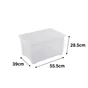 Boite transparente 45l h.28.5 x l.55.5 x p.39 cm