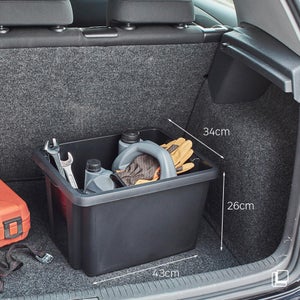Bac de manutention noir 26l h.26 x l.43 x p.34 cm