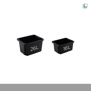 Bac de manutention noir 26l h.26 x l.43 x p.34 cm