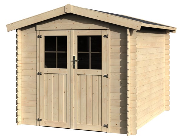 Abri de jardin bois ARETO NATERIAL Ep.19 mm, 5.43 m²