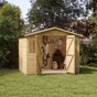 Abri de jardin bois DENALI NATERIAL Ep.12 mm, 4.42 m²
