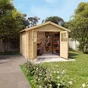 Abri de jardin bois TANAGA NATERIAL Ep.28 mm, 8.88 m²