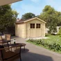 Abri de jardin bois TANAGA NATERIAL Ep.28 mm, 8.88 m²