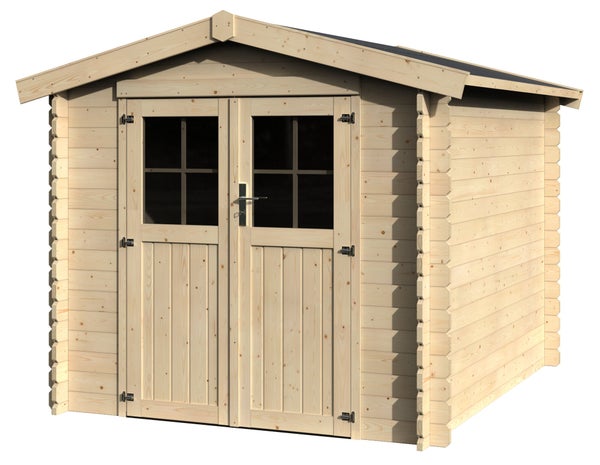 Abri de jardin bois TATRA NATERIAL Ep.28 mm, 5.43 m²