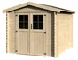 Abri de jardin bois TATRA NATERIAL Ep.28 mm, 5.43 m²