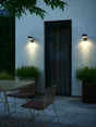 Applique solaire avec détecteur, 400 Lumens, Justina noir NORDLUX