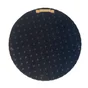 Miroir rond résine noir Fleur diam.26 cm