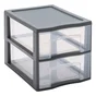Tour de rangement recyclée A4 SPACEO, 2 tiroirs